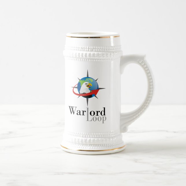 Kriegsherr-Schleife Stein Bierglas (Rechts)