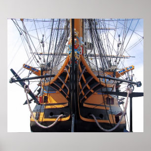 Kriegsschiff [der Bogen des Sieges Poster