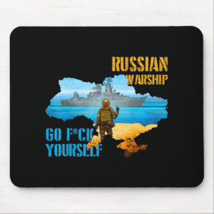 Kriegsschiff Ukraine Karte Stolz Vintage Ukraine P Mousepad