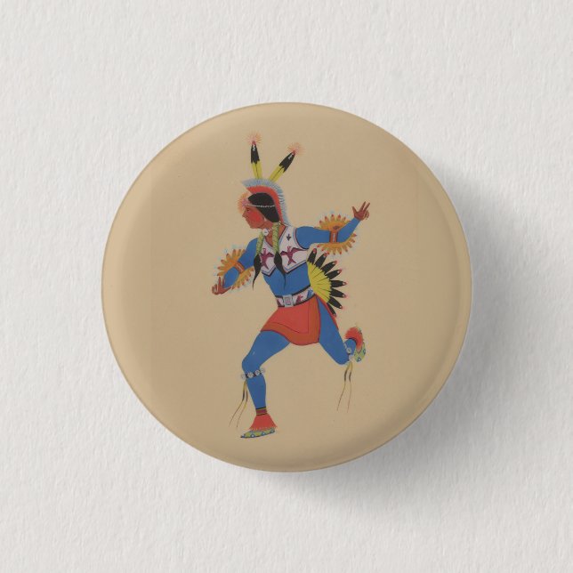 Kriegstanz (oder Der Läufer) Button (Vorderseite)