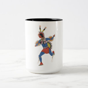 Kriegstanz (oder Der Läufer) Zweifarbige Tasse