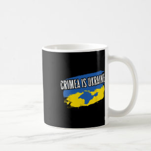Krim ist Ukraine - Ua Flaggenfarben Karte der Krim Kaffeetasse