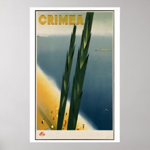 Krim-Sowjet-Ära-Reiseposter - Gerahmt Ungerahmt Poster