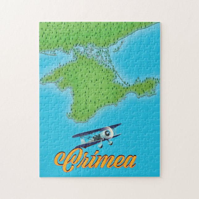 Krim Vintage Reiseplakatkarte (Vertikal)