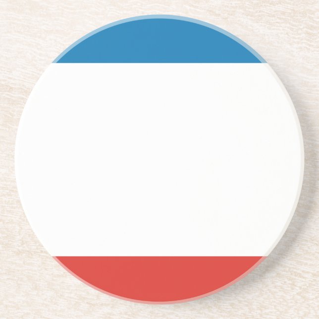 Krimflagge Getränkeuntersetzer (Vorne)