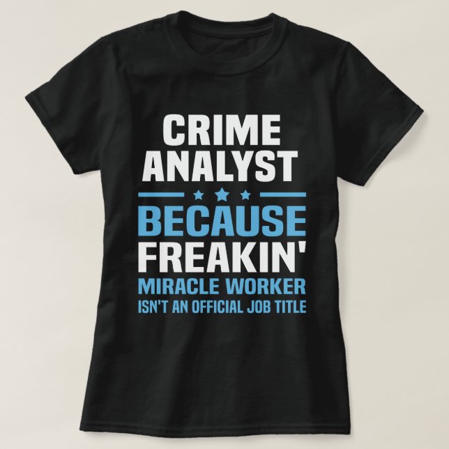 Kriminalanalyst T-Shirt (Design vorne)