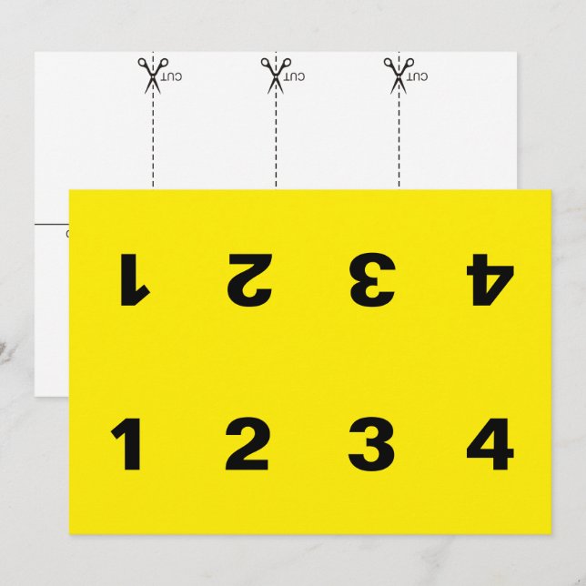 Kriminalitätsnachweis-Karte Einladung (Vorne/Hinten)