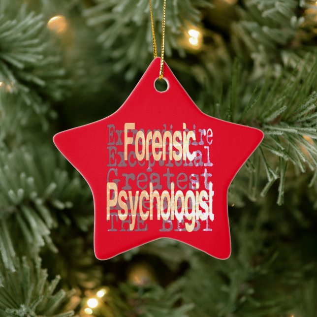Kriminalpsychologe Keramik Ornament (Baum)