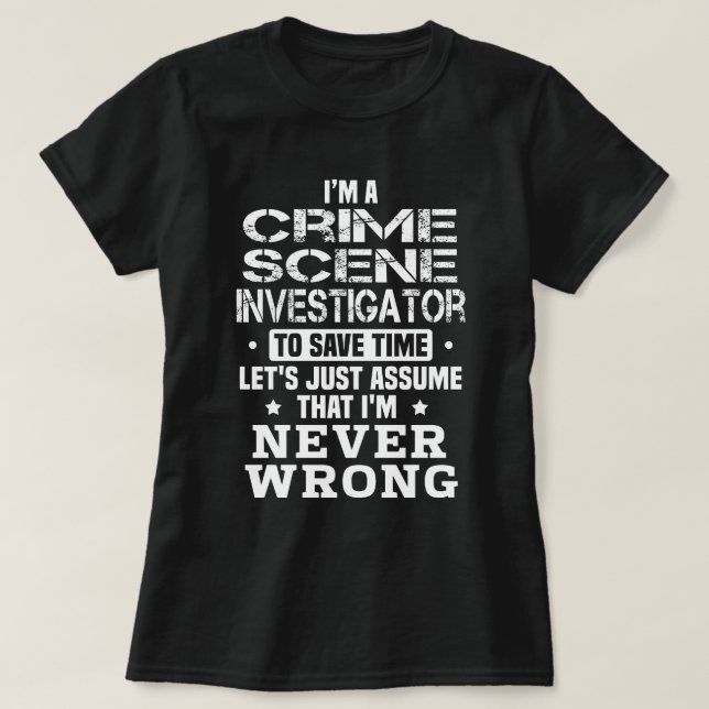 Kriminalszene T-Shirt (Design vorne)