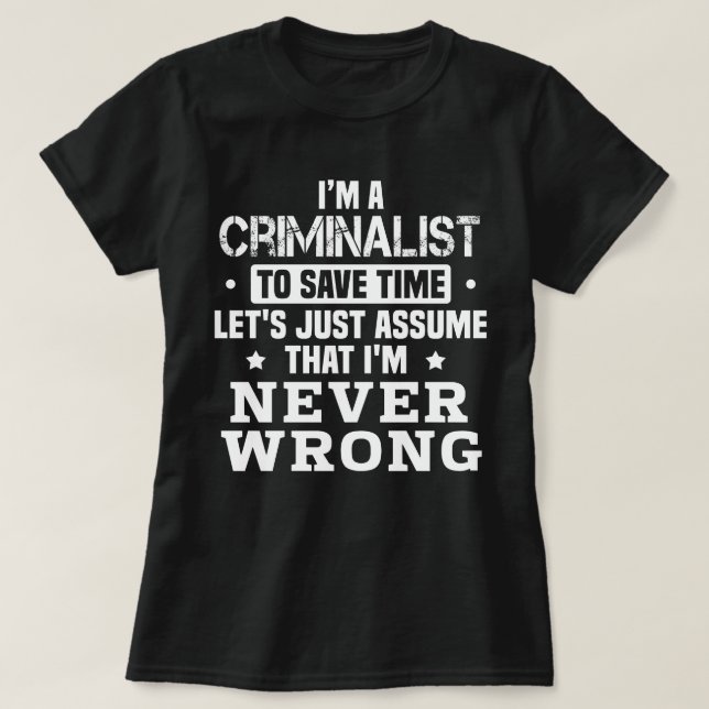 Kriminelle T-Shirt (Design vorne)