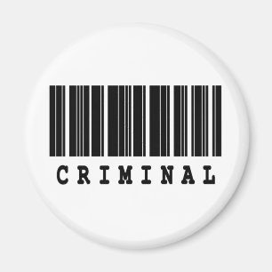 kriminelles Barcode-Design Magnet