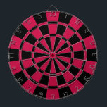 Krimson und Schwarz Dartscheibe<br><div class="desc">Crimson und Black Dart Board</div>