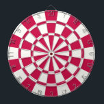 Krimson und Weiß Dartscheibe<br><div class="desc">Krimson und White Dart Board</div>