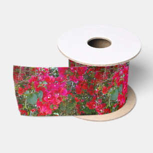 Krimsonblüten: Tanz der roten Bougainvilleas Satinband
