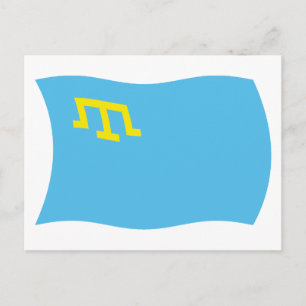 Krimtataren Flagge Postkarte