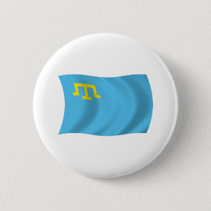 Krimtatarische Flagge Button