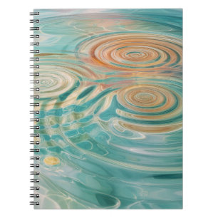 Kringel der Ruhe Abstrakte Wasserharmonie Notizblock