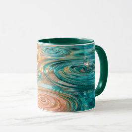 Kringel der Ruhe Abstrakte Wasserharmonie Tasse