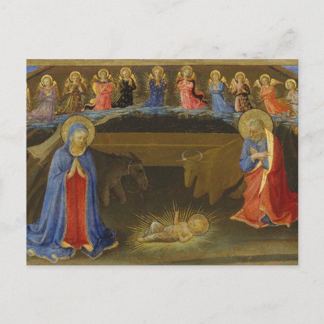Krippe Alte Malen Engel Maria Weihnachten (Vorderseite)