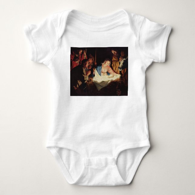 Krippe Baby Strampler (Vorderseite)