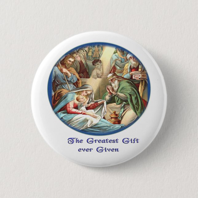 Krippe Button (Vorderseite)