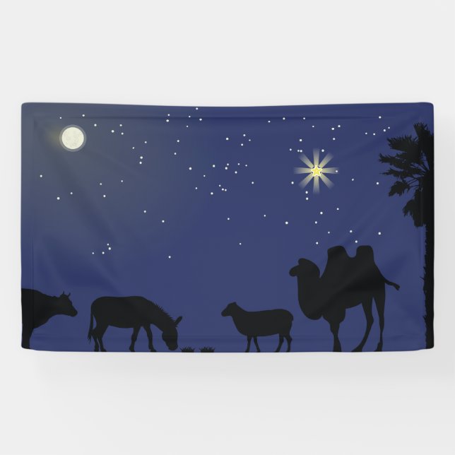 Krippe Hintergrund für Weihnachten Banner (Horizontal)