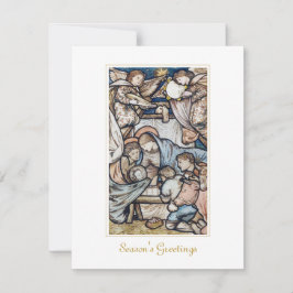 Krippe Jesus Geburtsjahrgang Weihnachtskarte Karte