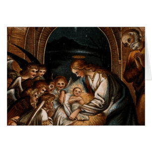 Krippe Jungfrau Mary Baby Jesus Angels Crib