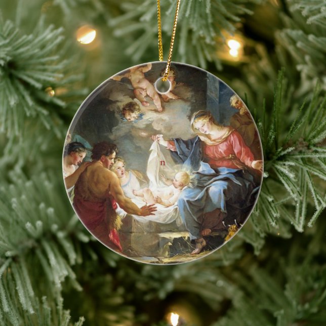 Krippe Katholische Kirche Religiöse Weihnachten Keramik Ornament (Baum)