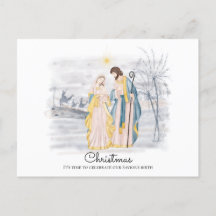 Krippe - Mary, Joseph & Newborn Baby Jesus