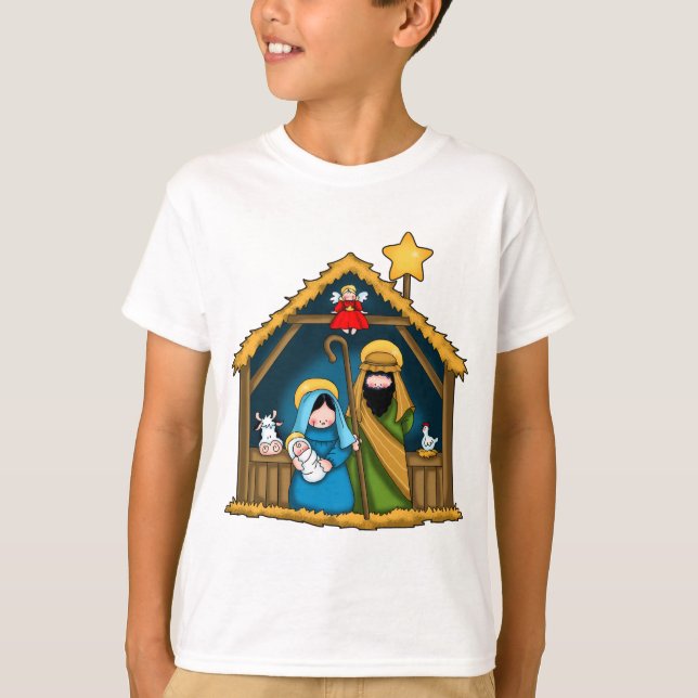 Krippe T-Shirt (Vorderseite)