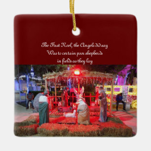 Krippe. Typ auf Handys Keramikornament