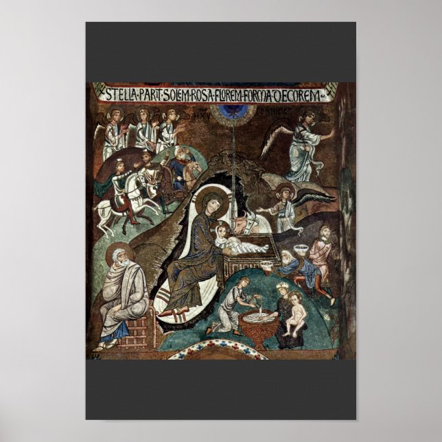 Krippe von Meister der Palastkapelle in Pal Poster (Vorne)