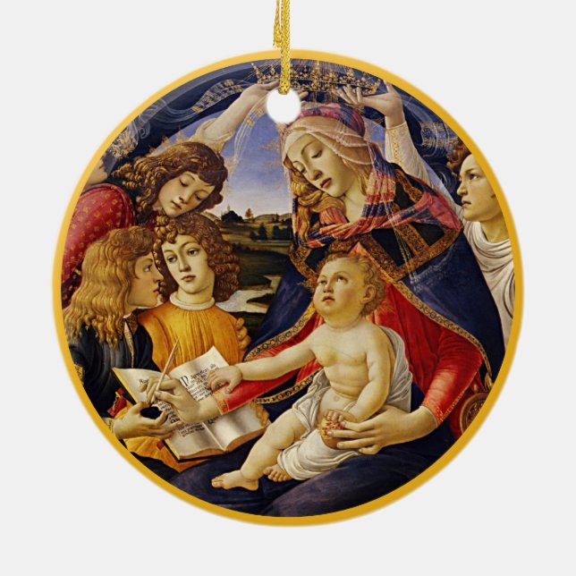 Krippe Weihnachten Keramik Ornament (Hinten)