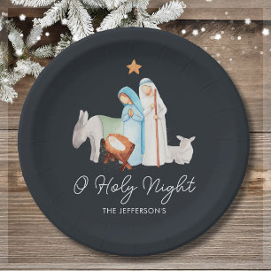 Krippe Weihnachten Pappteller