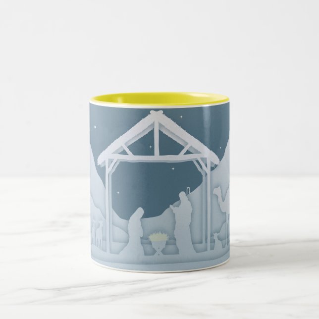 Krippe Zweifarbige Tasse (Mittel)