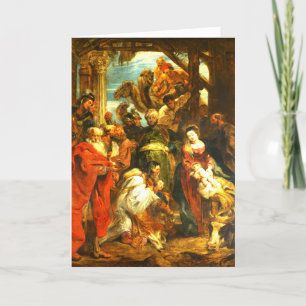 Krippenbekenntnisse der Magi-Weihnachtskarte Dankeskarte