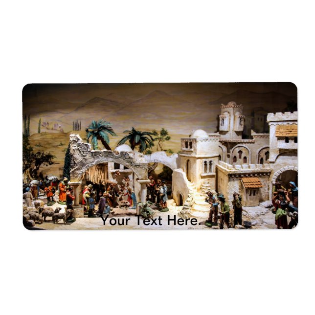 Krippendekoration für Weihnachten (Vorne)