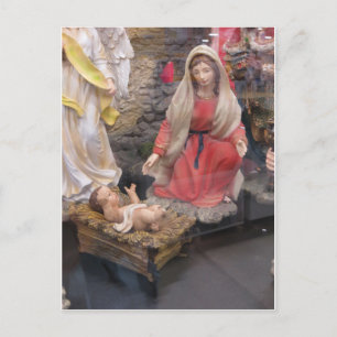Krippenfiguren Postkarte