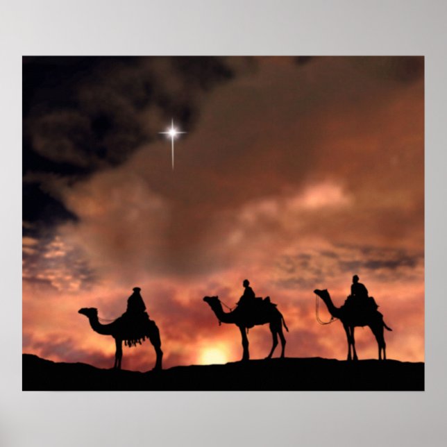 Krippengeschenke für Weihnachten Poster (Vorne)