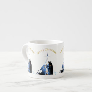 Krippenlandschaft Frohe Weihnachtsgrüße Espressotasse