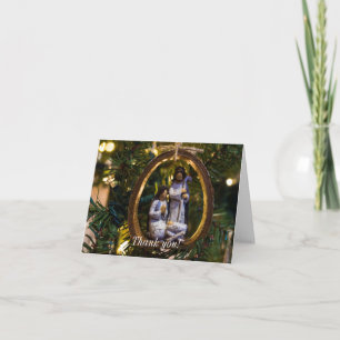Krippenschmuck Danke Karte