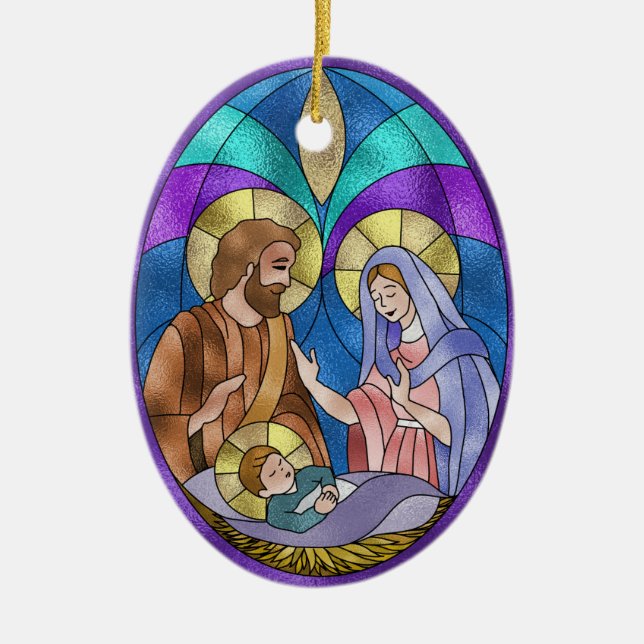 Krippenschmuck - SRF Keramik Ornament (Vorne)