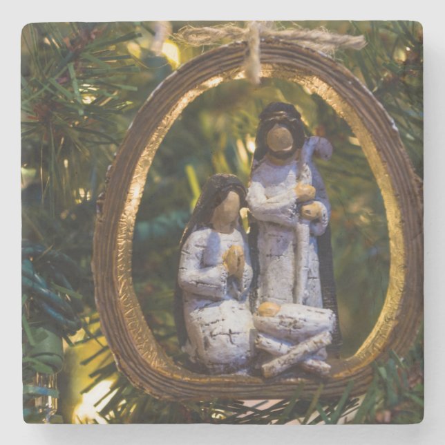 Krippenschmuck Steinuntersetzer (Vorderseite)