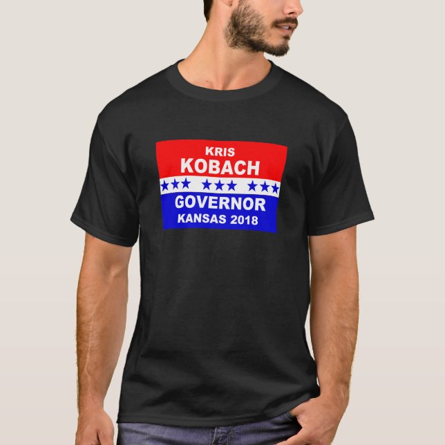 Kris Kobach Gouverneur-KansasT - Shirt 2018 (Vorderseite)