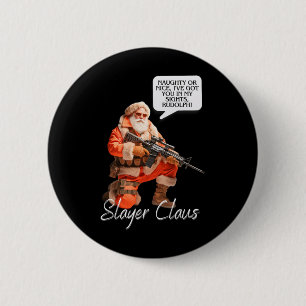 Kris Kringle Festives Jagd Xmas Weihnachtsmann Cam Button