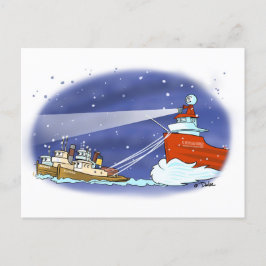 Kris Kringle-Frachtkarte Feiertagspostkarte