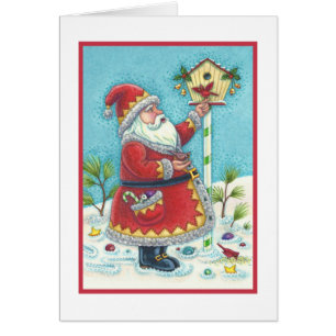 KRIS KRINGLE & KARDINAL CHRISTMAS GREETCARD B