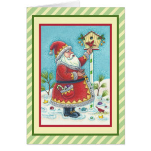 KRIS KRINGLE & KARDINAL CHRISTMAS GREETCARD V