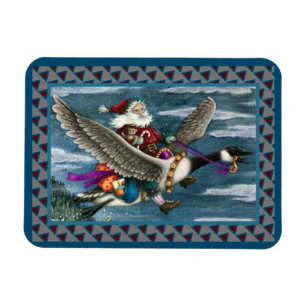 KRIS KRINGLE UND TOYS AUF KANADISCHEN GOOSE CHRIST MAGNET
